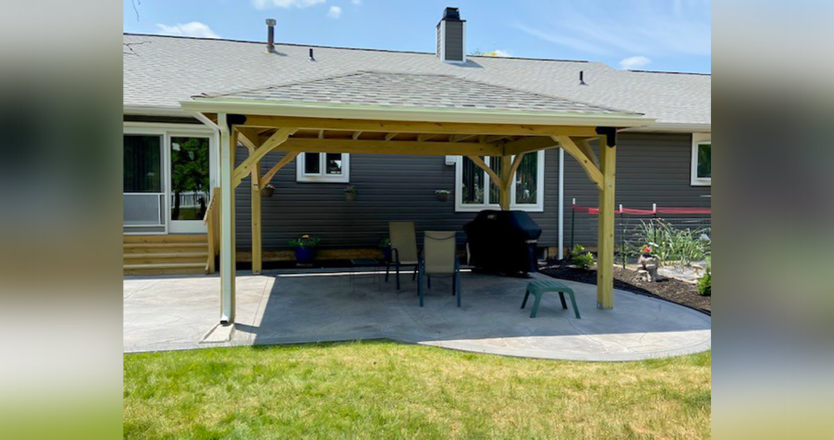 Patio Hip Roof Project by Michael at Menards®