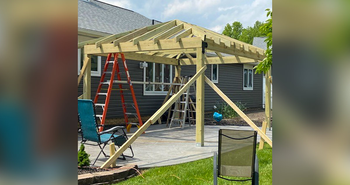 Patio Hip Roof Project by Michael at Menards®