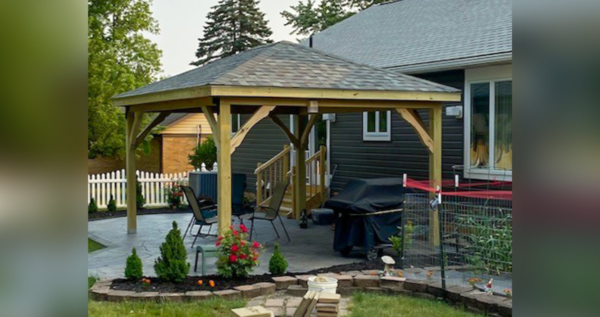 Patio Hip Roof Project by Michael at Menards®