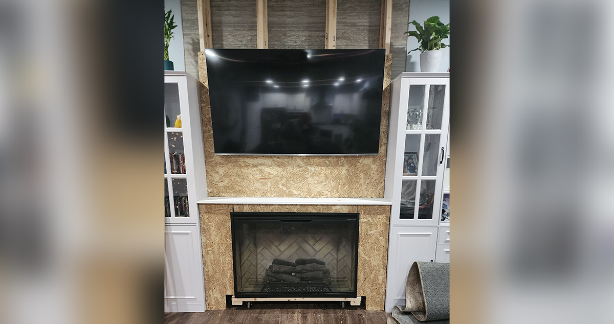 Classy Fireplace - Project by Tiffany at Menards®