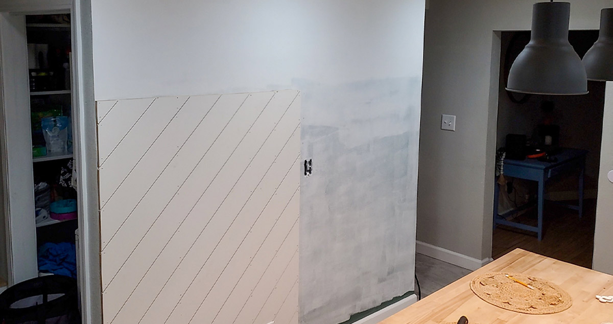 Shiplap Accent Wall Project by Mason at Menards®
