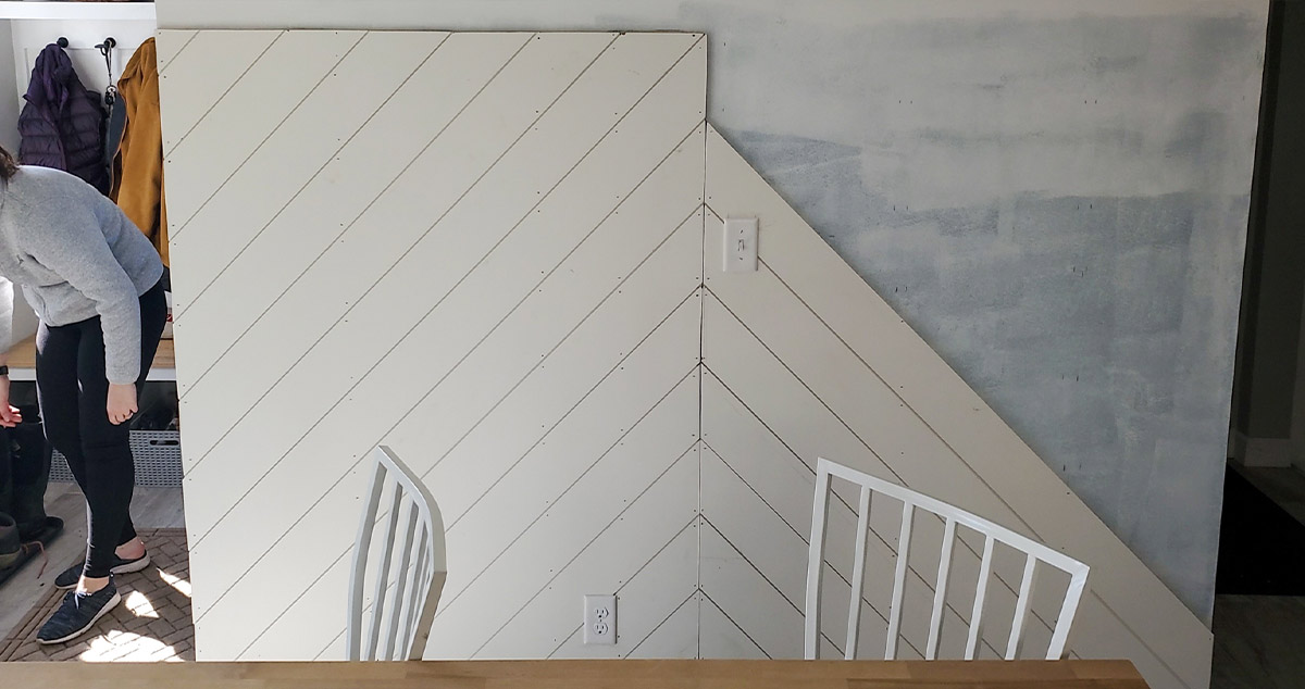 Shiplap Accent Wall Project by Mason at Menards®