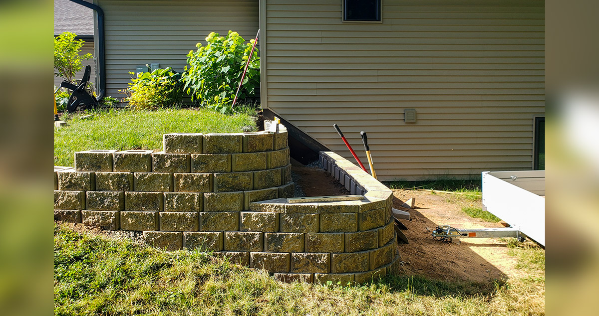 Multitiered Retaining Wall Project by Jerry at Menards®