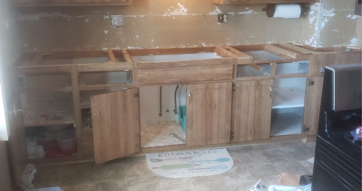 New Backsplash & Countertop Project by Carley at Menards®