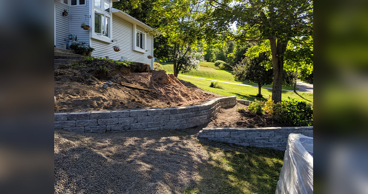 Front Yard Brick & Wall Project - Project by Calvin & Susan at Menards®