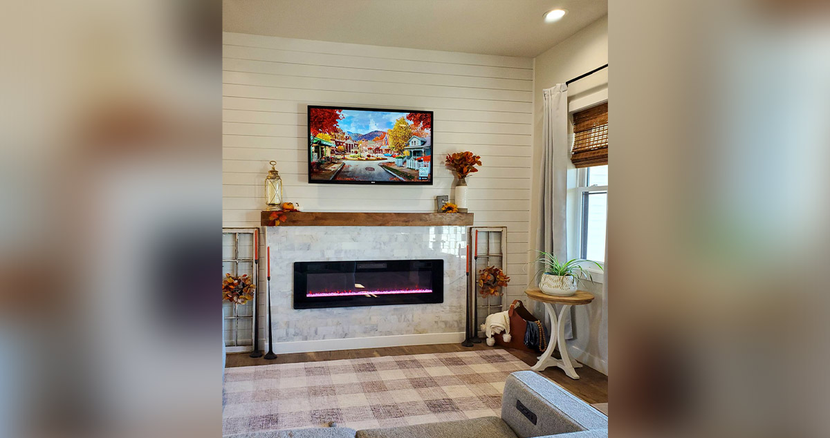 Living Room Fireplace Standout Project by Alisha at Menards®
