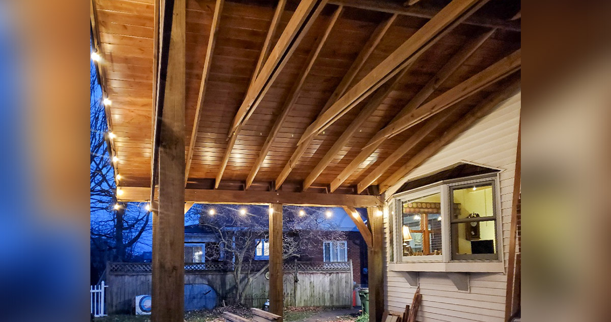 Timber Covered Patio Project by Stephen at Menards®