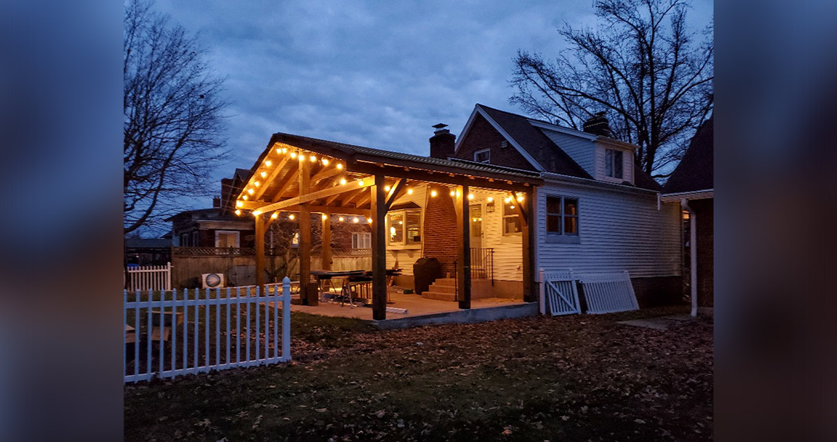 Timber Covered Patio Project by Stephen at Menards®