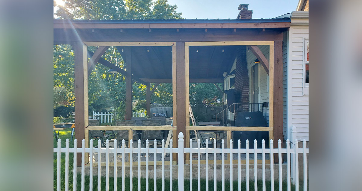 Timber Covered Patio Project by Stephen at Menards®