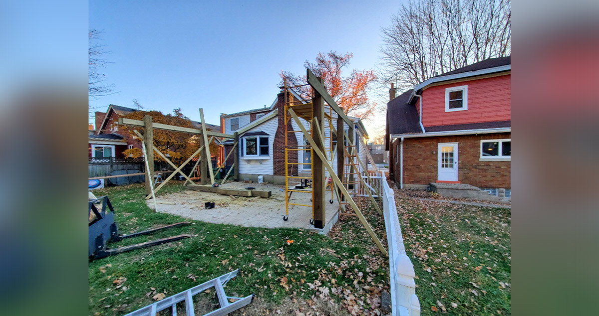 Timber Covered Patio Project by Stephen at Menards®