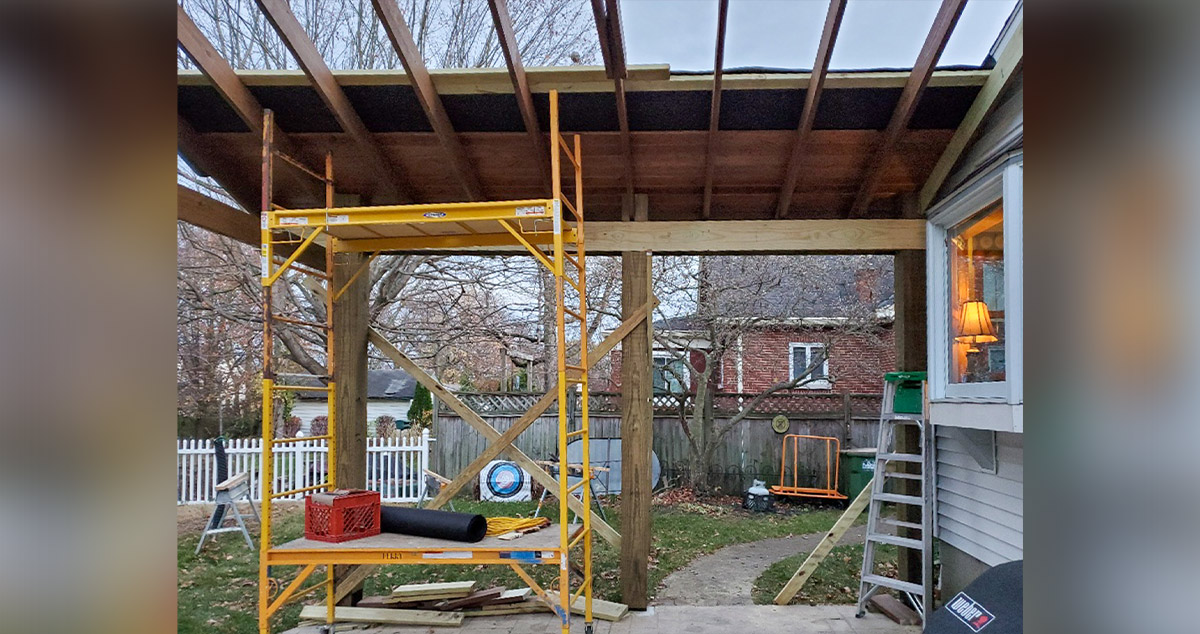 Timber Covered Patio Project by Stephen at Menards®