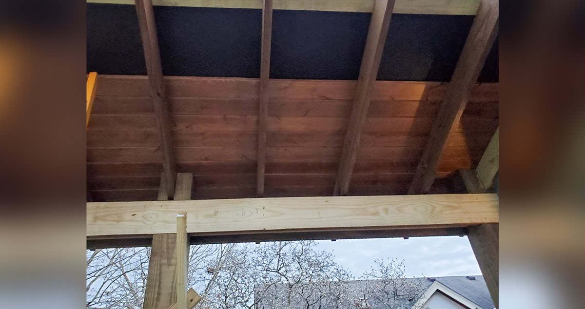Timber Covered Patio Project by Stephen at Menards®