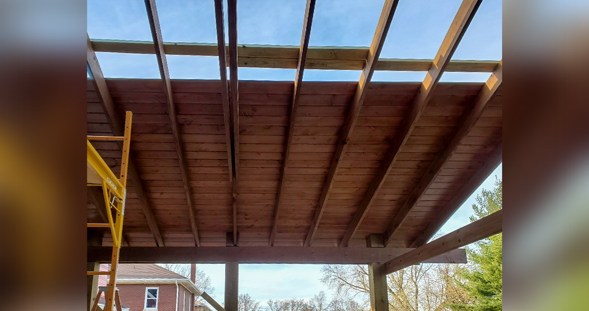 Timber Covered Patio Project by Stephen at Menards®