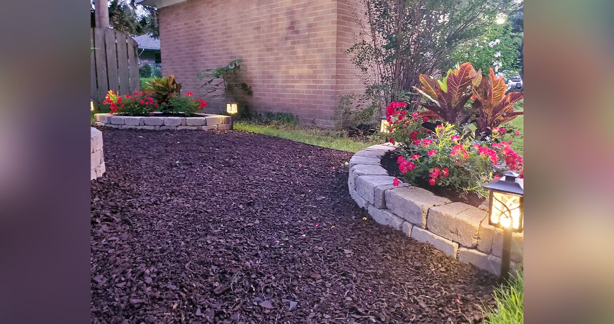 Fire Pit & Corner Planters - Project by Corey at Menards®