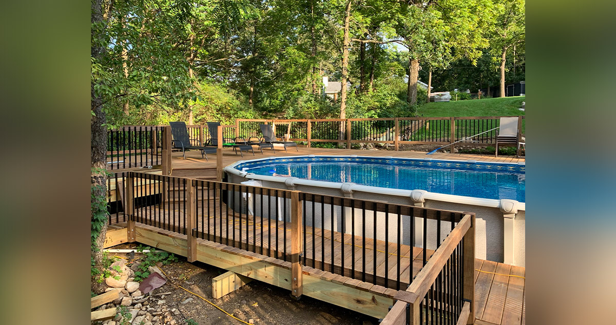 Wrap-Around Pool Deck - Project by Brian at Menards®