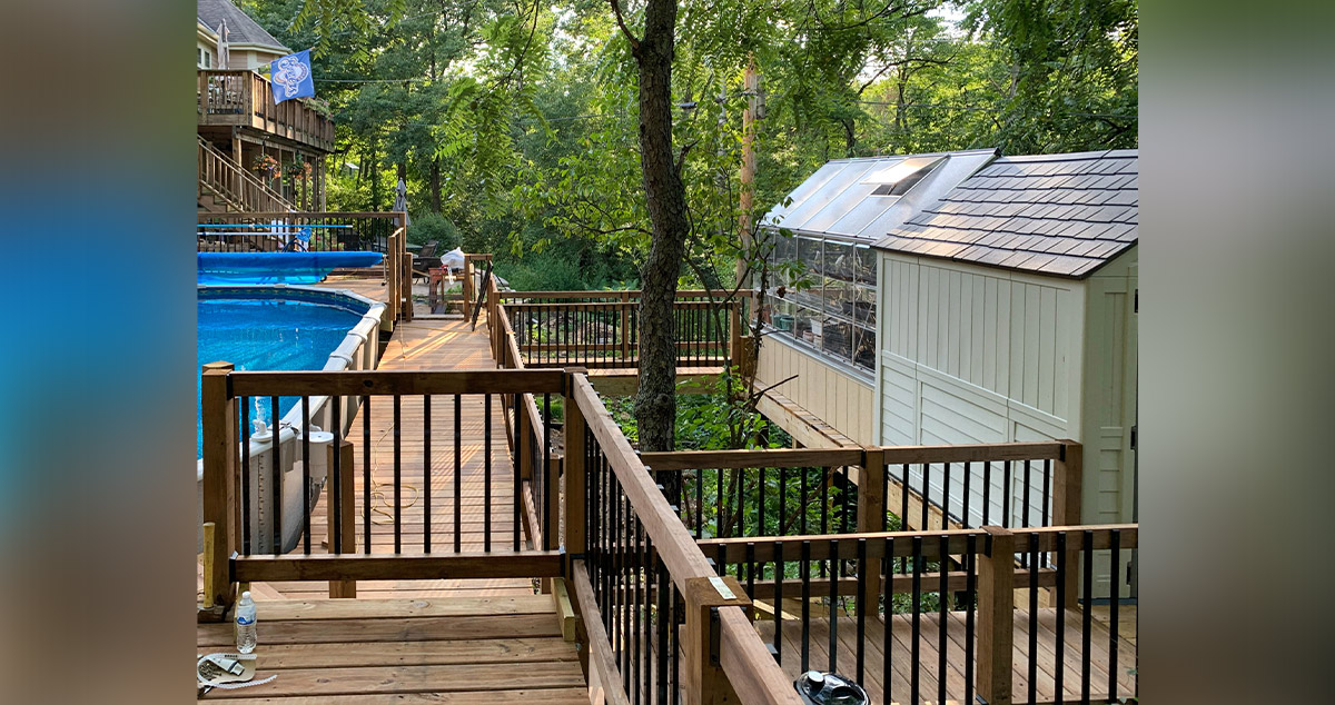 Wrap-Around Pool Deck - Project by Brian at Menards®