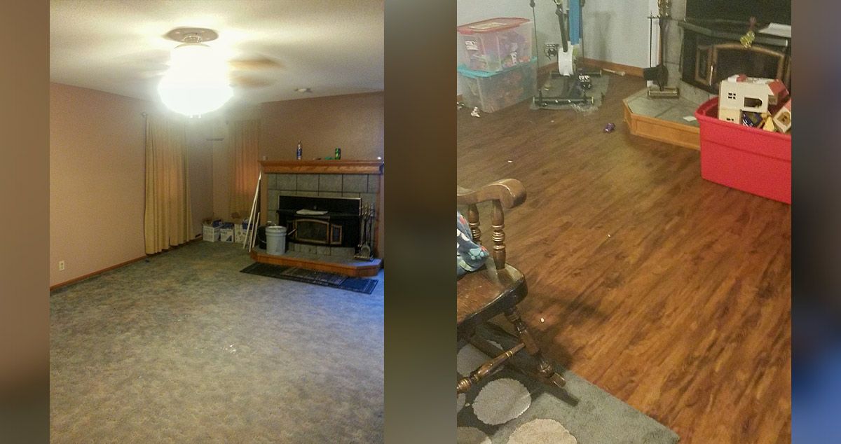 Family Room Floor - Project by Joseph at Menards®