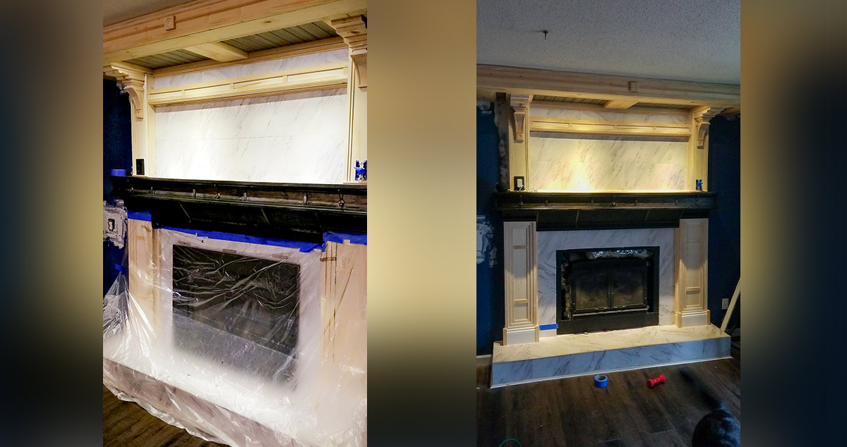 Fireplace Mantel Build Project by Dmitriy at Menards®