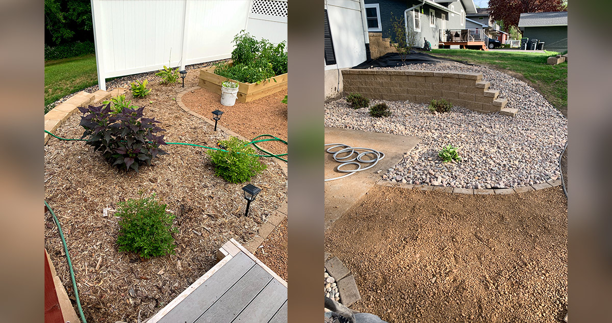 New Retaining Walls & Landscaping Project by Abby at Menards®