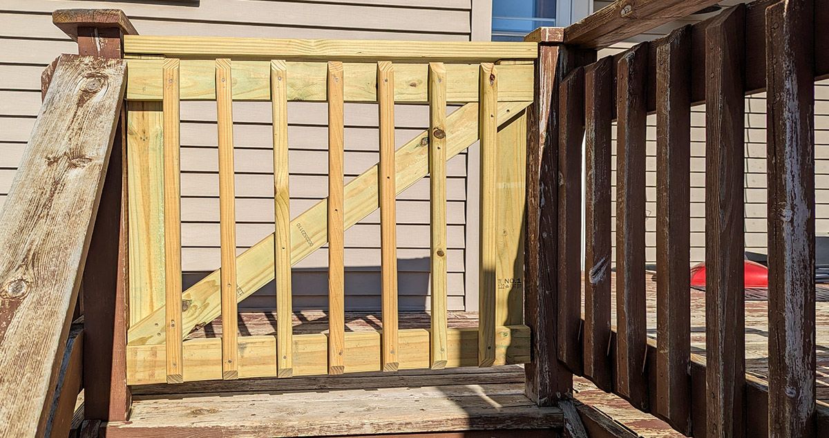 Safety Gate for Deck Project by Jonathan at Menards