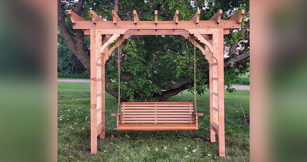 Cedar Swing Pergola - Project by Frank at Menards®