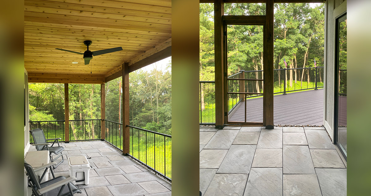 Screened Paver Porch Project by Justin at Menards®