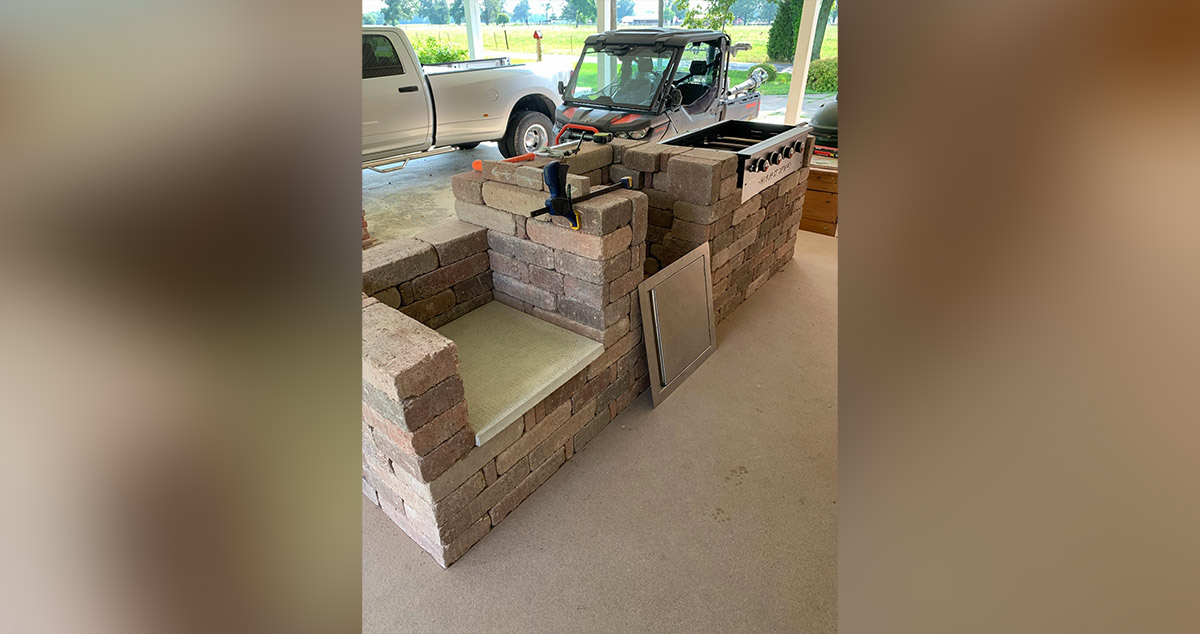 Outdoor Kitchen Island Project by Ronald at Menards®