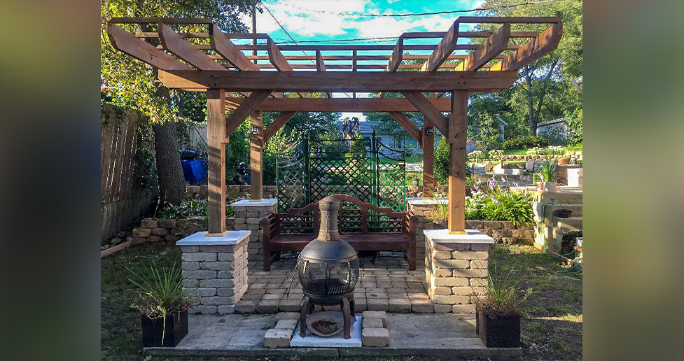 Pergola & Chiminea Project by Christopher at Menards®