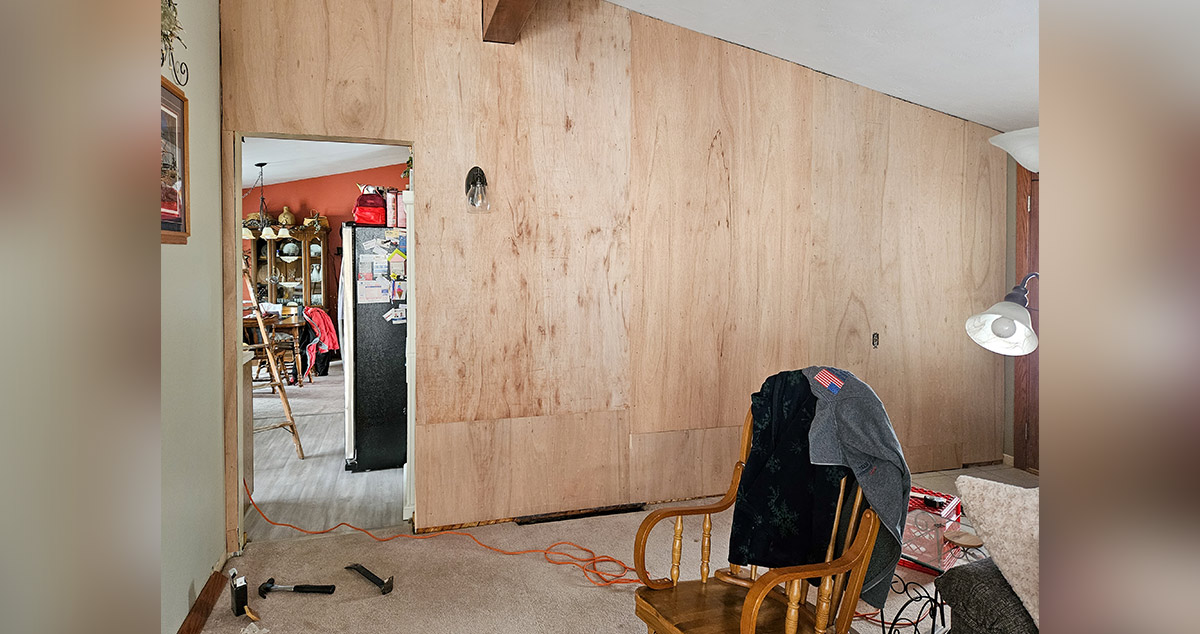 Dimensional Wood Wall - Project by Linda at Menards®
