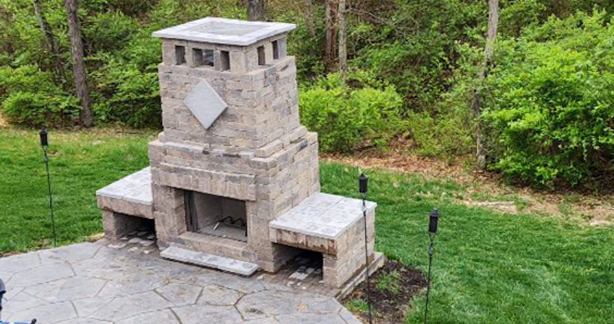 Outdoor Fireplace Kit Project by Timothy at Menards®