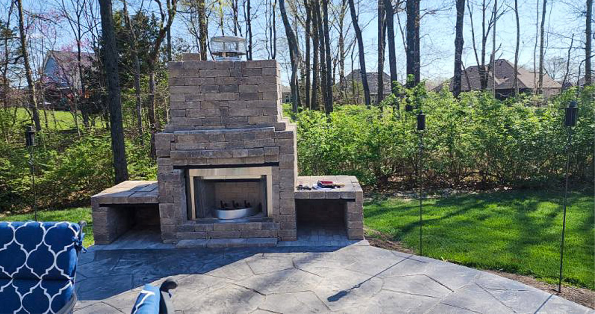 Outdoor Fireplace Kit Project by Timothy at Menards®