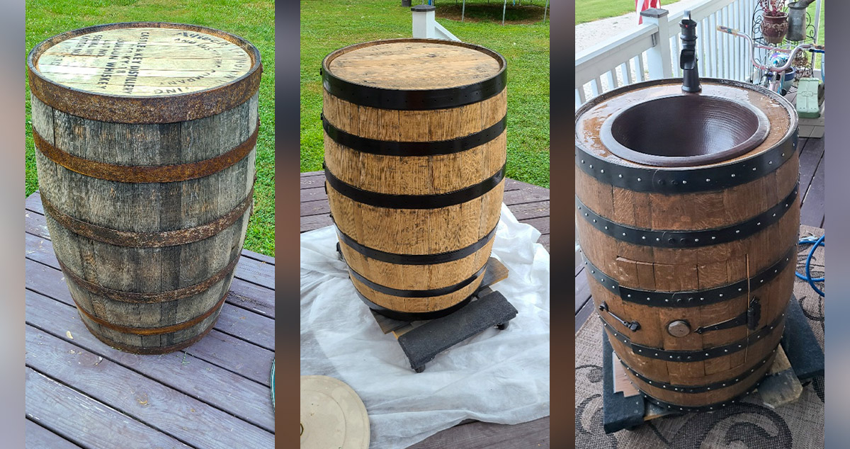 Whiskey Barrel Sink Full Bath Remodel Project by Thomas at Menards®