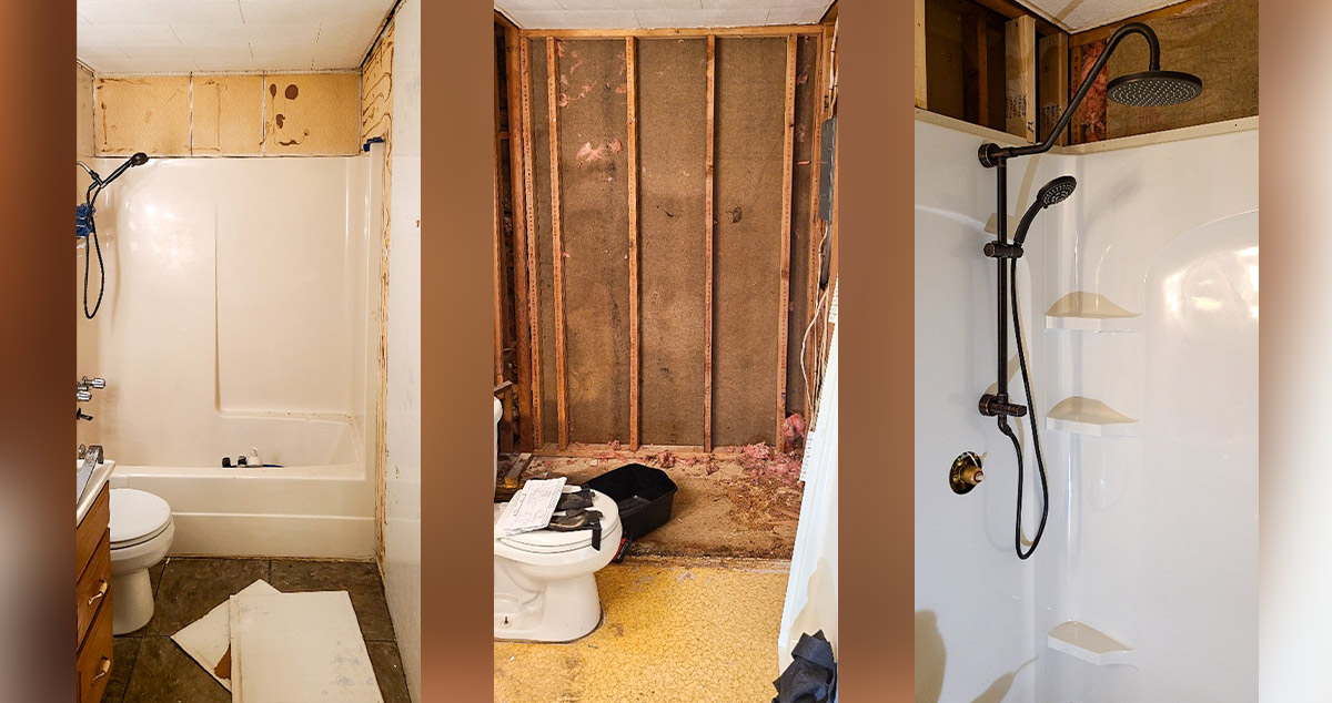 Whiskey Barrel Sink Full Bath Remodel Project by Thomas at Menards®