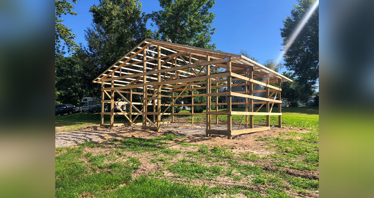 2-Car Post Frame Garage - Project by Kyle at Menards®