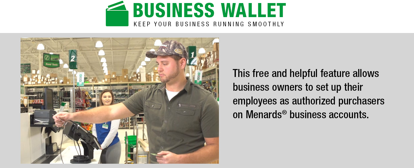 BusinessAccountInfo at Menards®