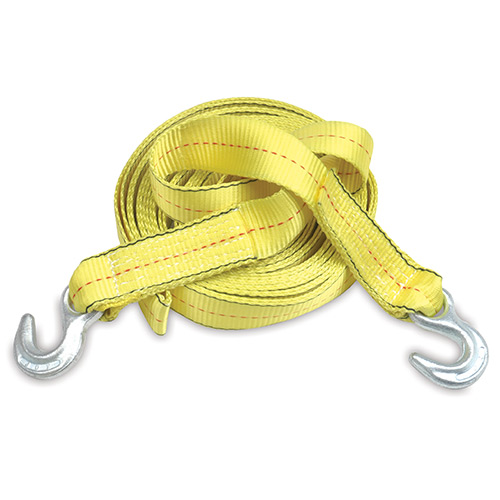 4 in. x 27 ft. Ratcheting Cargo Strap with Flat Hook