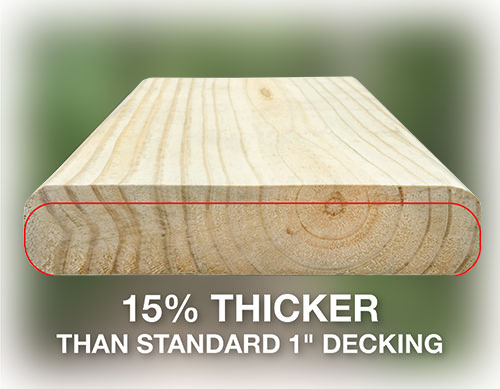5 4 Pressure Treated Decking Pressure Treated Decking 5/4" X 6" X 14'