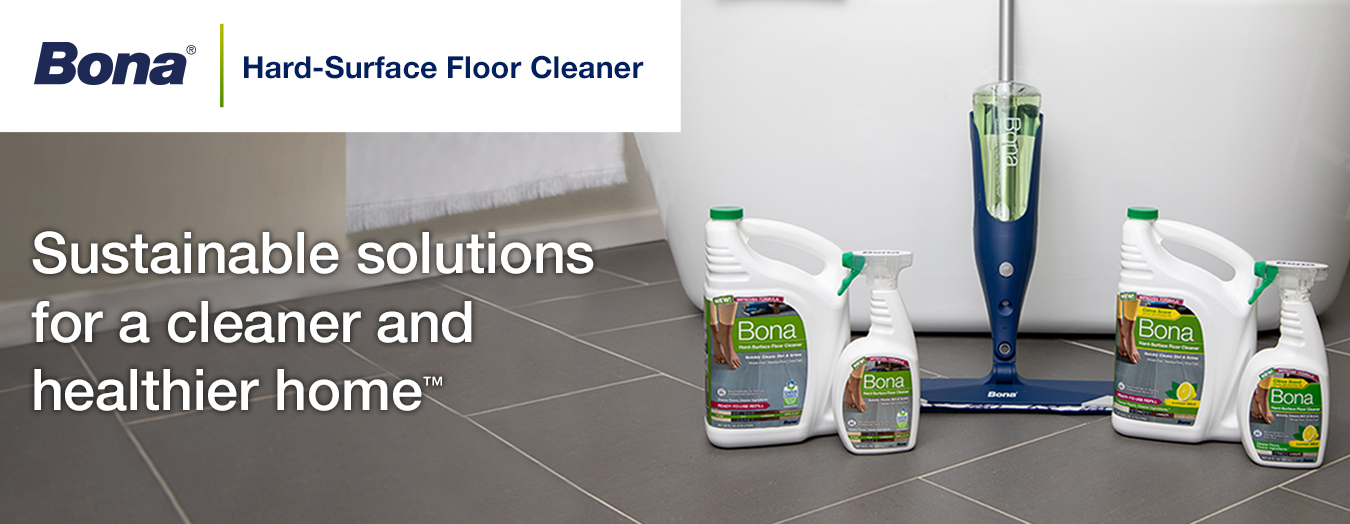  Bona Multi-Surface Floor Premium Spray Mop - Includes  Multi-Surface Floor Cleaner Concentrate and Machine Washable Microfiber  Cleaning Pad - For Stone, Tile, Laminate and Vinyl LVT/LVP Floors : Health  & Household