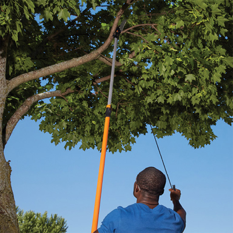 Fiskars 14 Power Lever Extendable Pole Saw Pruner at Menards