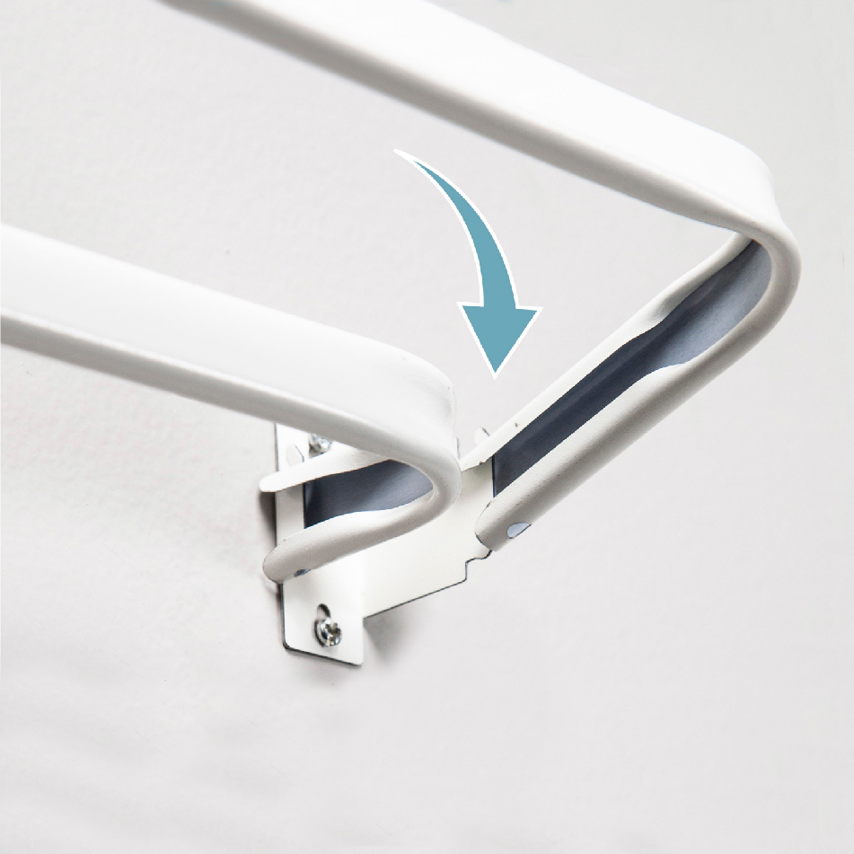 Heavy Duty Curtain Rod Brackets 4-Pack - Adjustable Holders For 1 Inch Rods - View #2