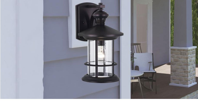 Outdoor light with store outlet menards