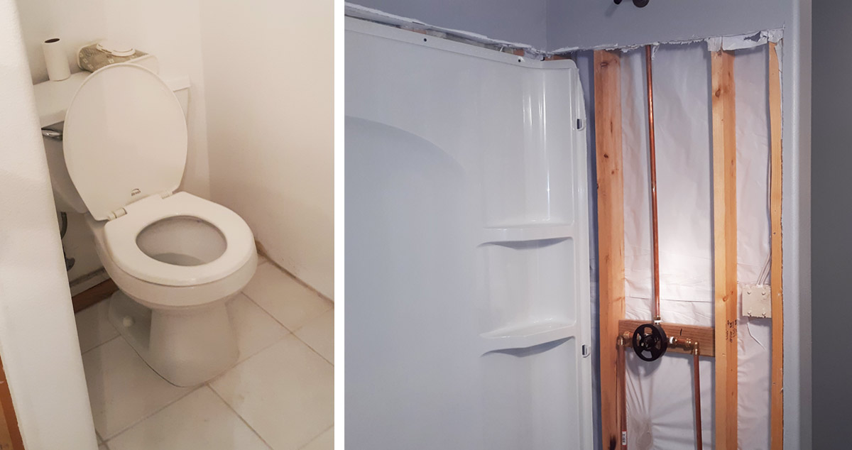 Barn Door Bathroom Project by Shanon at Menards®