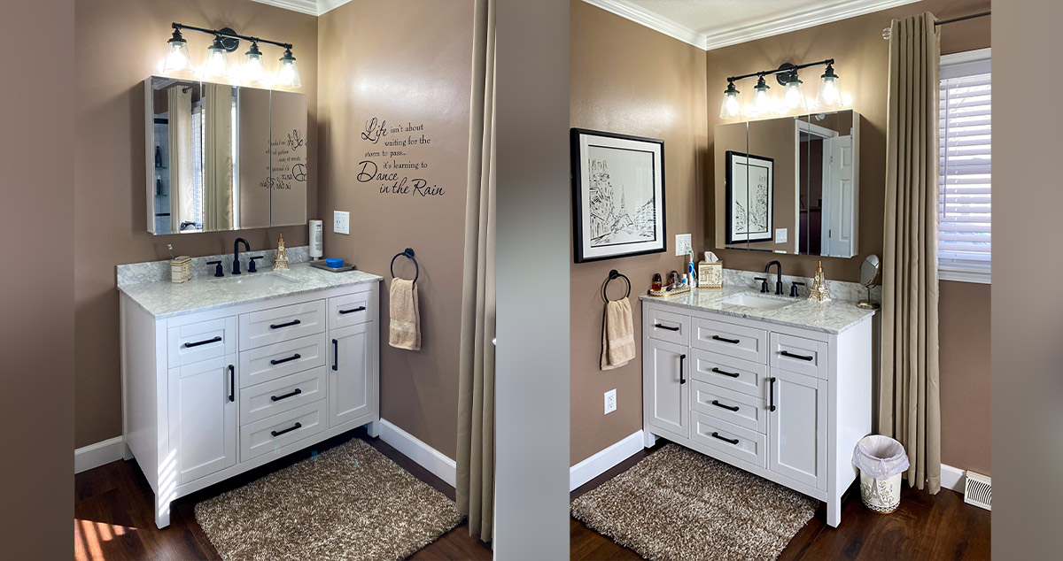 Bathroom Rebuild Project by Esther at Menards®