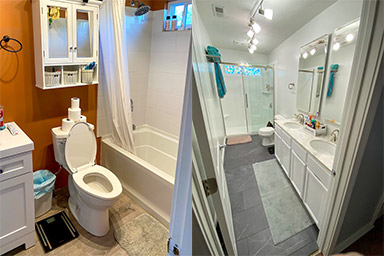 Bathroom Remodel with Laundry Chute - Project by Jennifer at Menards®