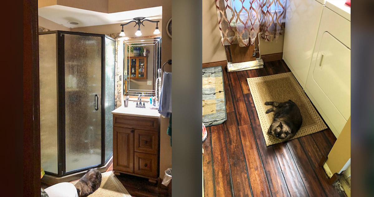 Bathroom Remodel with Wood Floor Project by Dean at Menards®