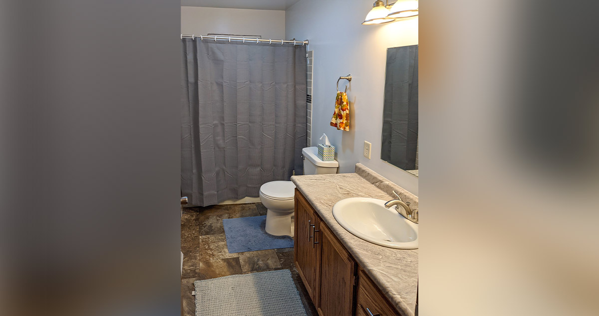 Clean Bathroom Remodel Project by Jared at Menards®