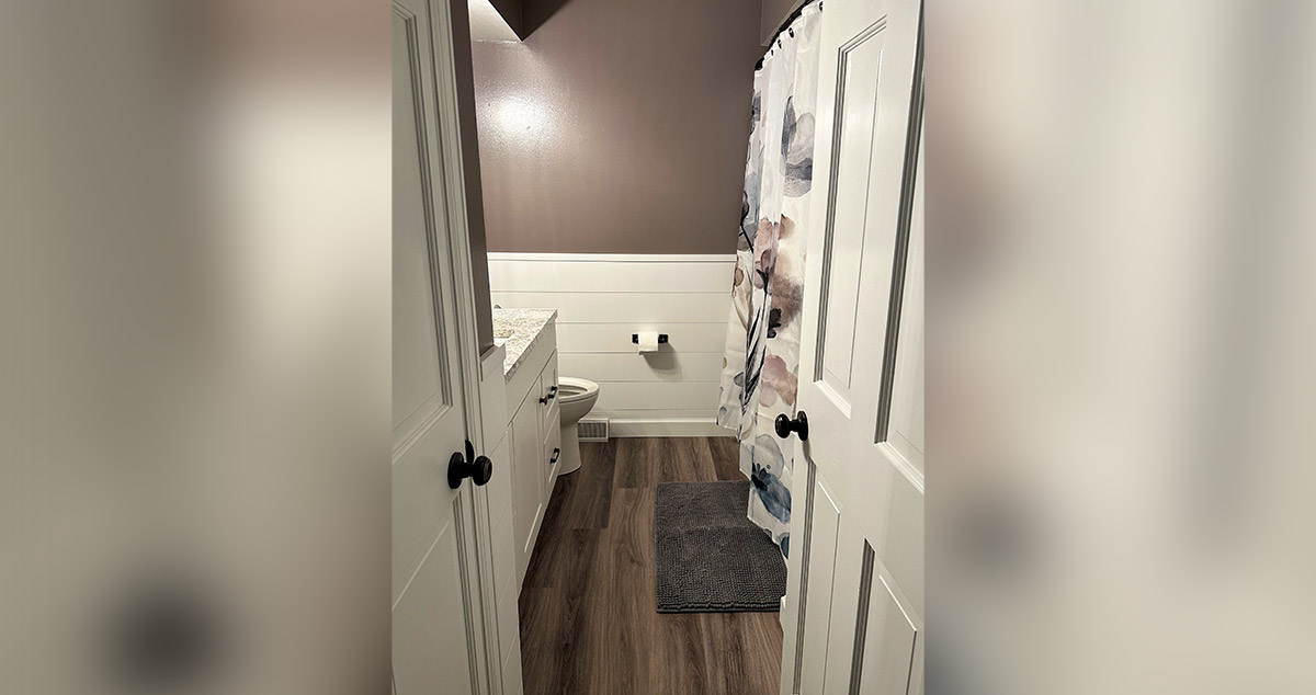 Complete Blue Bathroom Remodel - Project by Jordan at Menards®