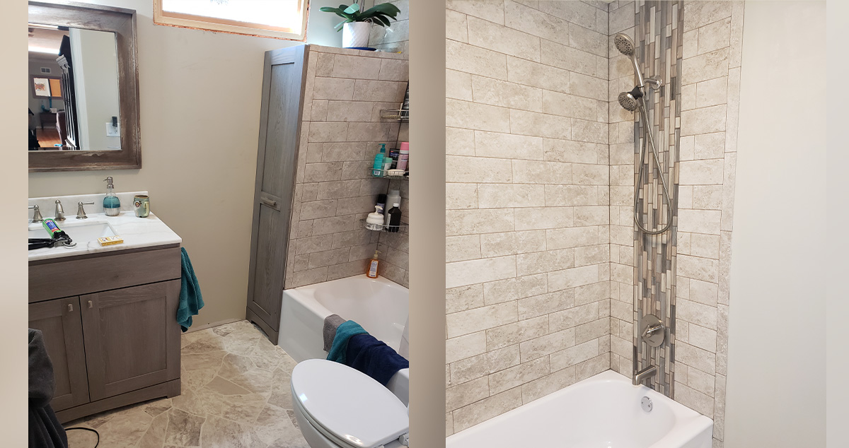 Custom Bath Remodel Project by Andrew at Menards®