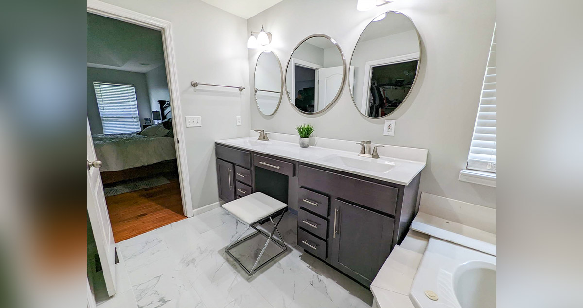 Custom Bathroom Remodel Project by Lindsay at Menards®