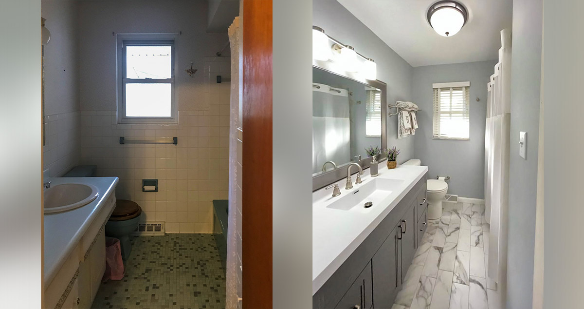 Dated Bathroom Renovation - Project by Connor at Menards®